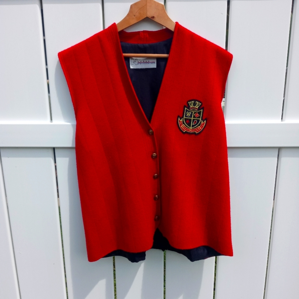 VTG 1980's Tartan Plaid Nygard Collection Vest🇬🇧